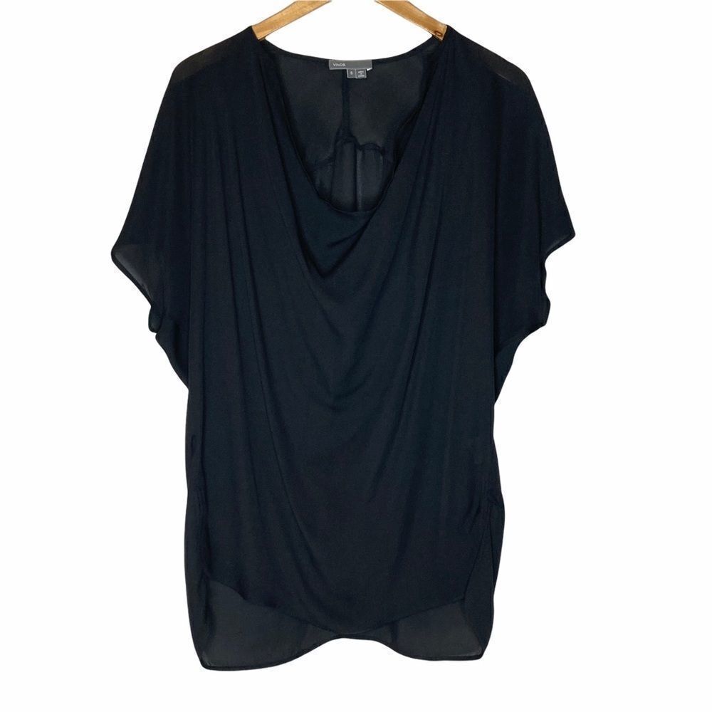 VINCE | Silk Semi Sheer Blouse